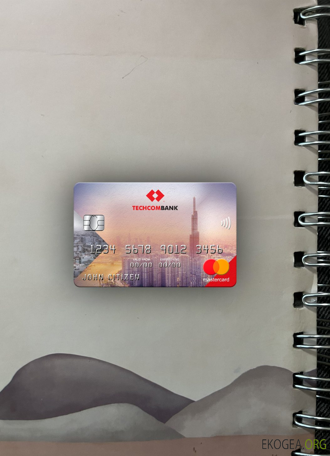 Vietnam Techcombank mastercard photolook recto